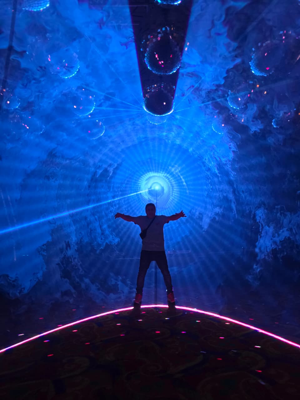 Túnel Láser Blue Vortex
